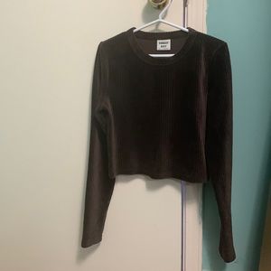 Aritzia suri mocha brown top